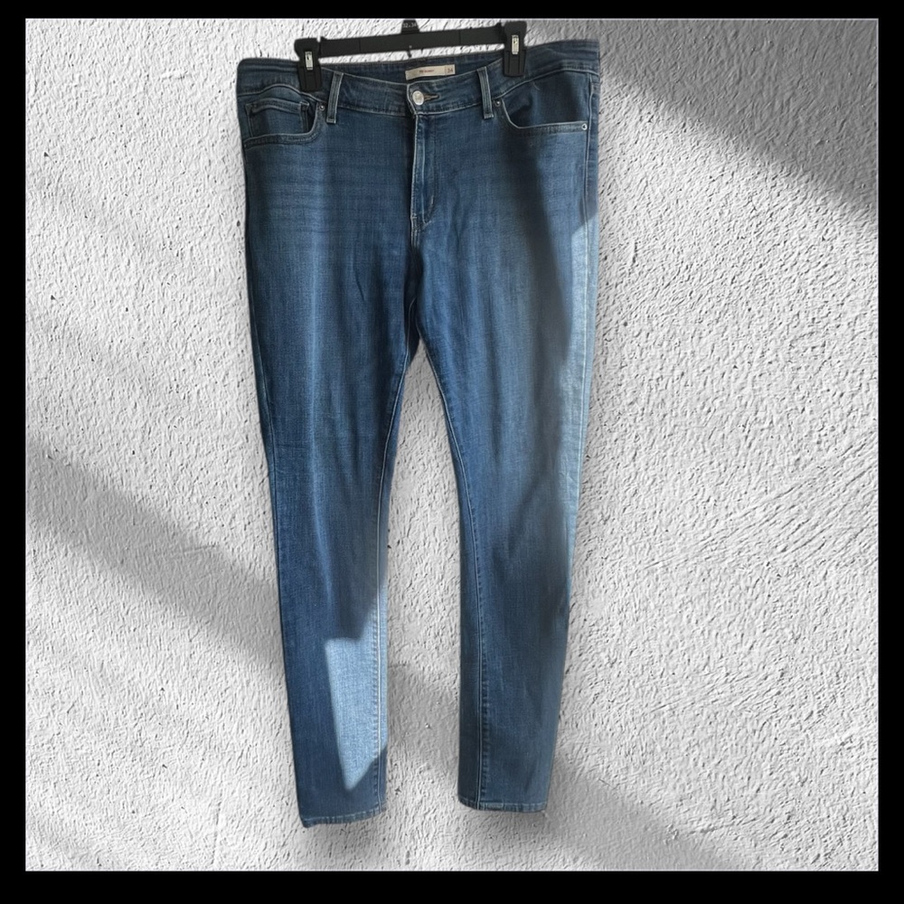 Levi's women Blue Jeans 711 skinny denim vintage 34